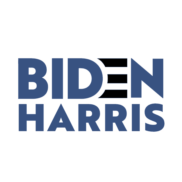 a biden harris logo with the website joebiden.com below it