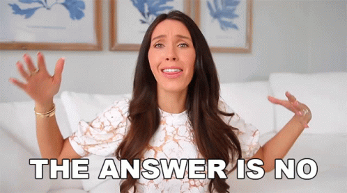 The Answer Is No Shea Whitney GIF - The Answer Is No Shea Whitney No Way GIFs