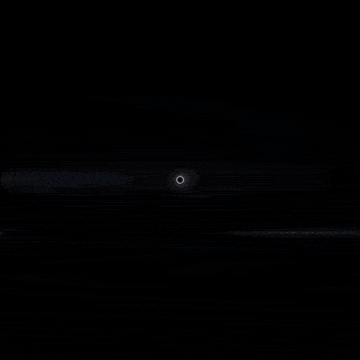 a black hole in the middle of a circle