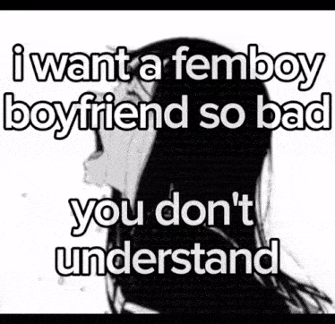 a picture of a boy with the words " i became the femboy "