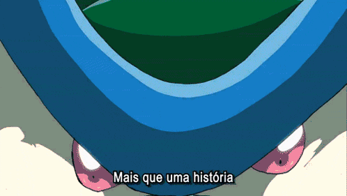 a cartoon character says " mais que uma historia " in portuguese