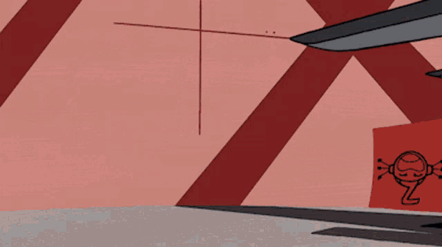 a cartoon drawing of a man with a forklift on his back