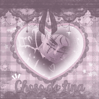 choso de lina is written on the bottom of a heart