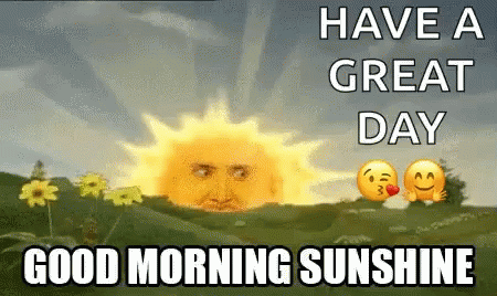 Good Morning Sunshine Nicolas Cage GIF - Good Morning Sunshine Nicolas Cage Rise And Shine GIFs