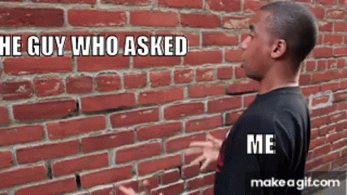The Guy Who Asked Talking To A Wall GIF - The Guy Who Asked Talking To A Wall Talking To No One GIFs