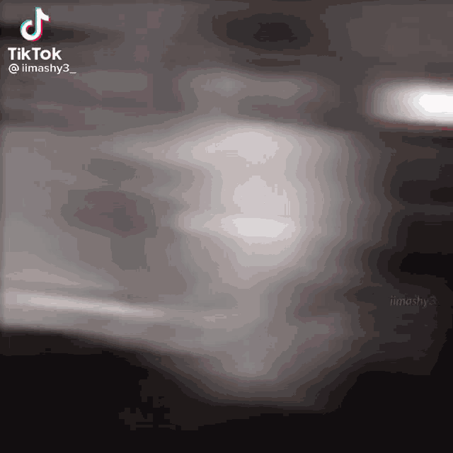 a blurred image of a person standing in a dark room