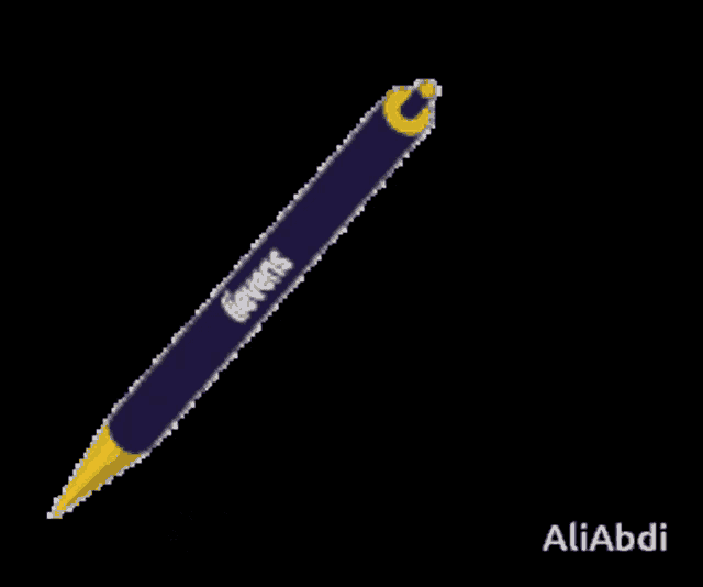 a drawing of a pen with the word lievens written on it