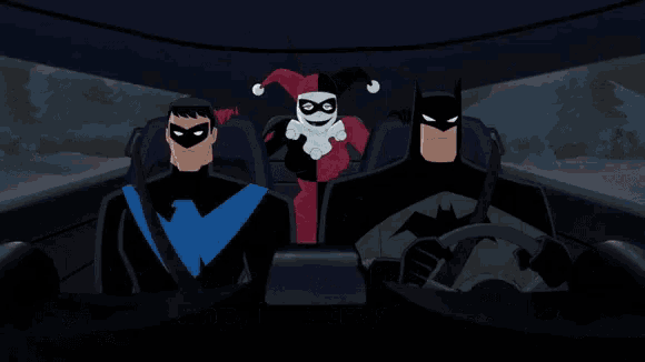 Batman Harley Quinn GIF - Batman Harley Quinn Nightwing GIFs