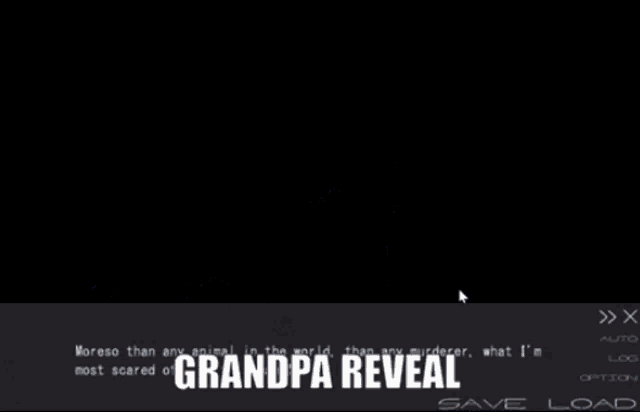 a computer screen that says grandpa reveal on the top