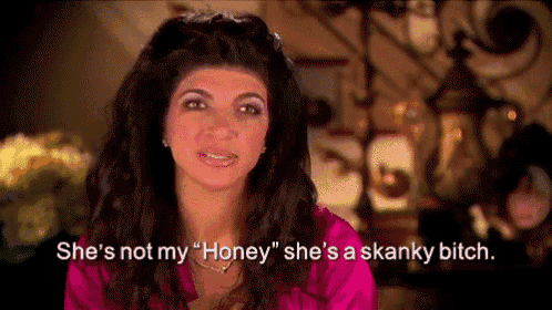 a woman says she 's not my honey she 's a skanky bitch
