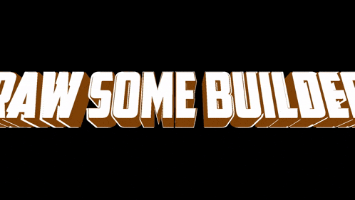 a black background with the words " awsome build " in white