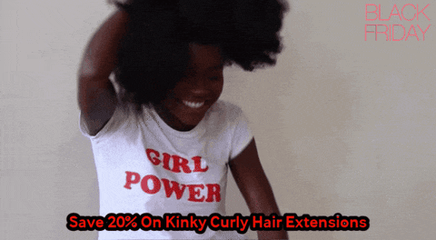 Black Friday Indique Hair GIF - Black Friday Indique Hair Kinky Curly Hair Extensions GIFs