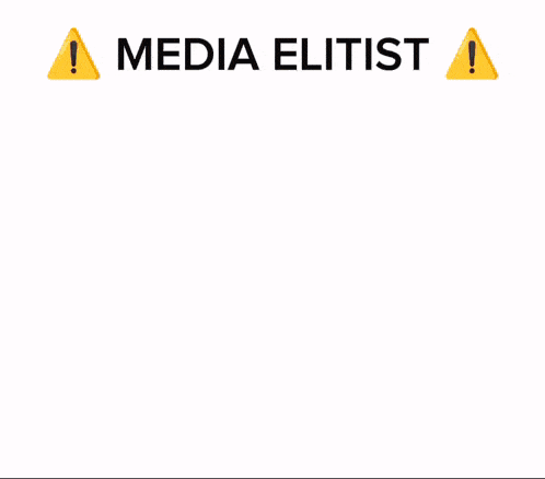 a picture of a girl with a skeleton hand and the words media elitist