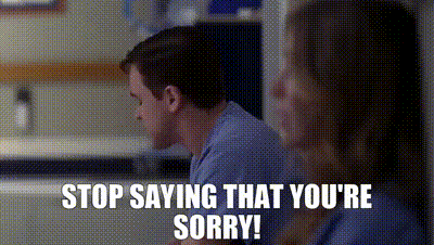 Greys Anatomy George O Malley GIF - Greys Anatomy George O Malley Stop Saying That Youre Sorry GIFs