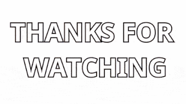 a sign that says thanks for watching with a picture of a girl in the background