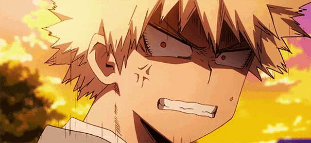 a close up of a cartoon character 's face with an angry expression