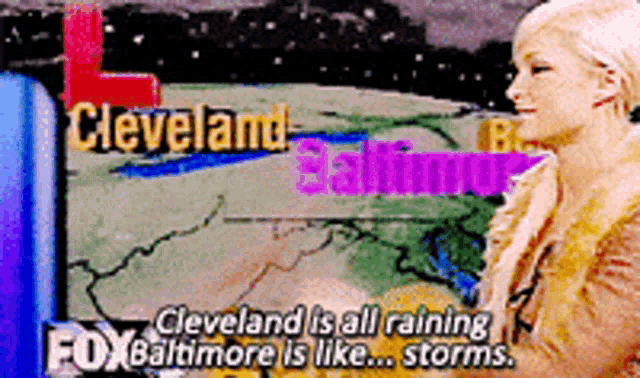 fox baltimore is like storms in cleveland and baltimore