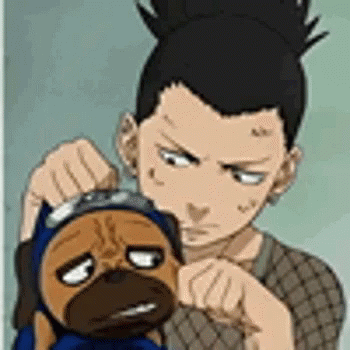 Shikamaru Naruto GIF - Shikamaru Naruto Dog GIFs