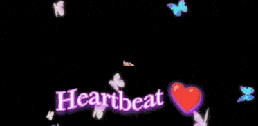 a picture of a man and woman with the words heartbeat