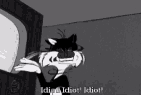 Sylvester The Cat Looney Tunes GIF - Sylvester The Cat Looney Tunes Im An Idiot GIFs