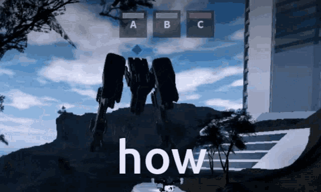 a screenshot of a video game with the word how on it
