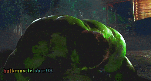 a picture of a green hulk with hulkmusclelover98 written below it