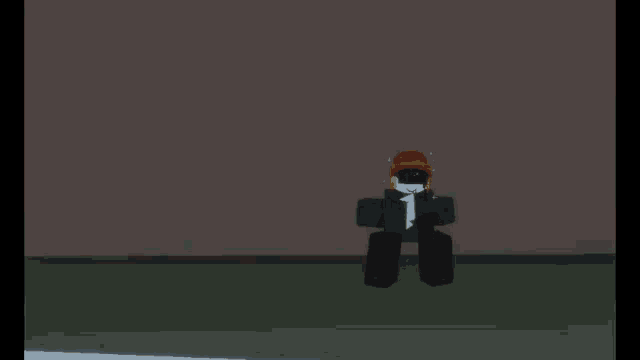 a roblox character is standing in front of a wall holding a book
