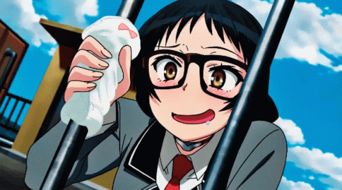 Anime Hand Job GIF - Anime Hand Job Eyeglasses GIFs