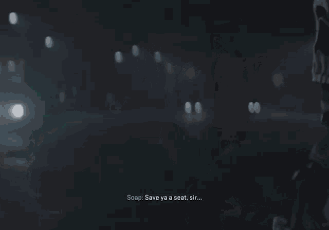 a video game character with a skull mask says " ghost fucking hell "