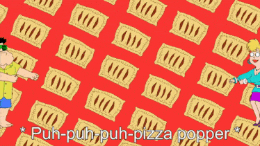 a cartoon of a man wearing green sunglasses with the words make mine puh-puh-pepperoni