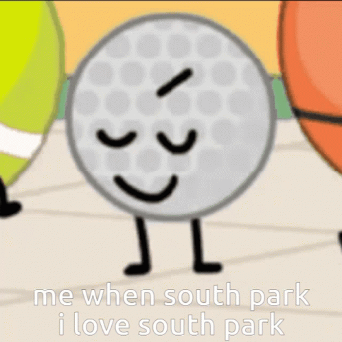 Bfdi Southpark GIF - Bfdi Southpark Golfball GIFs