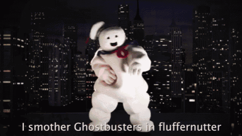 Stay Puft Marshmallow Man GIF - Ghostbusters Marshmallow Man Rap GIFs