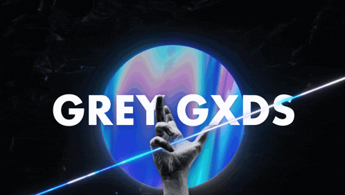 grey gxds is written on a black background