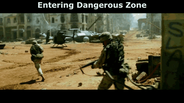Black Hawk Down Soldier GIF - Black Hawk Down Soldier Dangerous Zone GIFs
