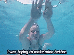 Swimming I Was Trying To Make Mine Better GIF - Swimming I Was Trying To Make Mine Better GIFs