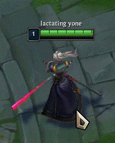 a screenshot of a video game with lactating yone written on it