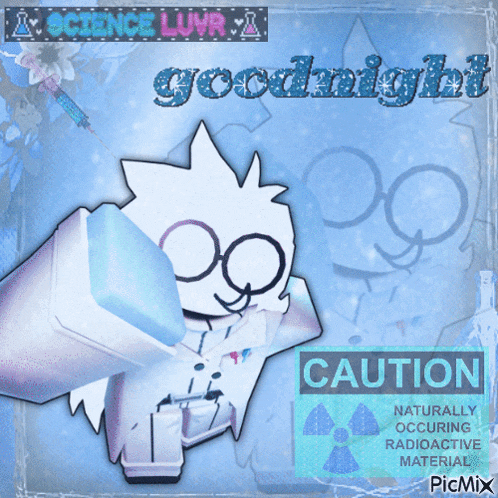 a poster that says goodnight with a caution sign