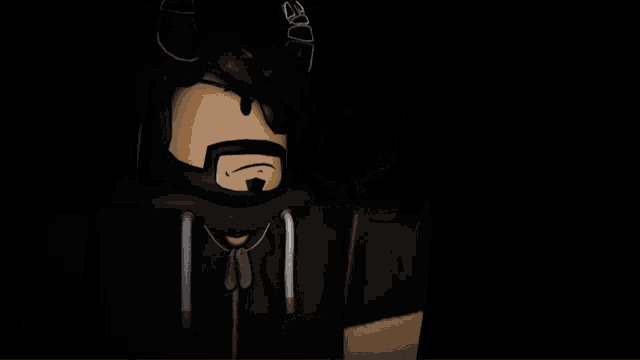 a cartoon character is smoking a cigarette with a light coming out of his mouth