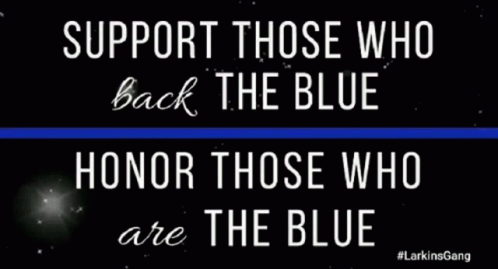 Back The Blue Thin Blue Line GIF - Back The Blue Thin Blue Line Support GIFs