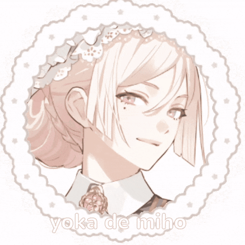 a picture of a maid with the name yoka de miho on it
