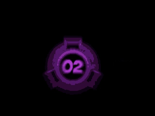 a purple circle with the number two inside of it on a black background .