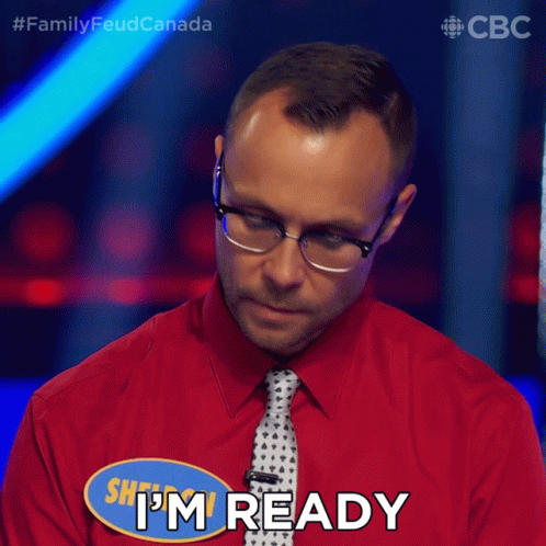 Im Ready Sheldon GIF - Im Ready Sheldon Family Feud Canada GIFs