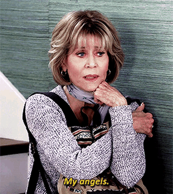 My Angels Worried GIF - My Angels Worried Grace And Frankie GIFs