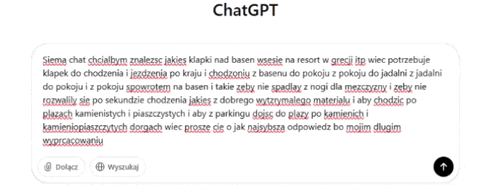 a screenshot of a chat with the word chatgpt