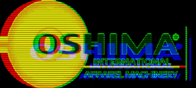 the logo for oshima international apparel machinery