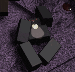 a computer generated image of a purple carpet with black blocks