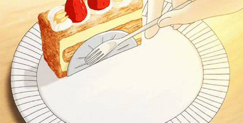 Satisfying Anime Food Anime Cake GIF - Satisfying Anime Food Anime Cake GIFs