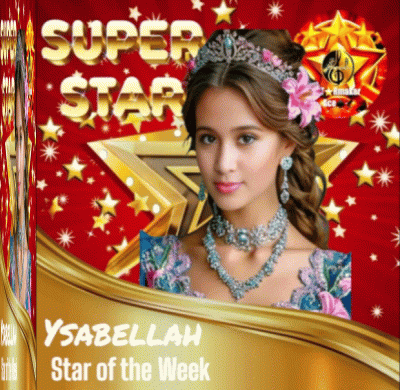 a poster that says ysabellah star of the week on it