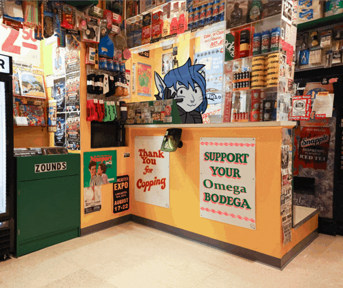 a store front with a sign that says thank you for copping