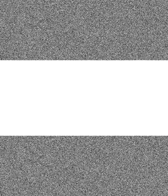a gray and white striped background with a white border